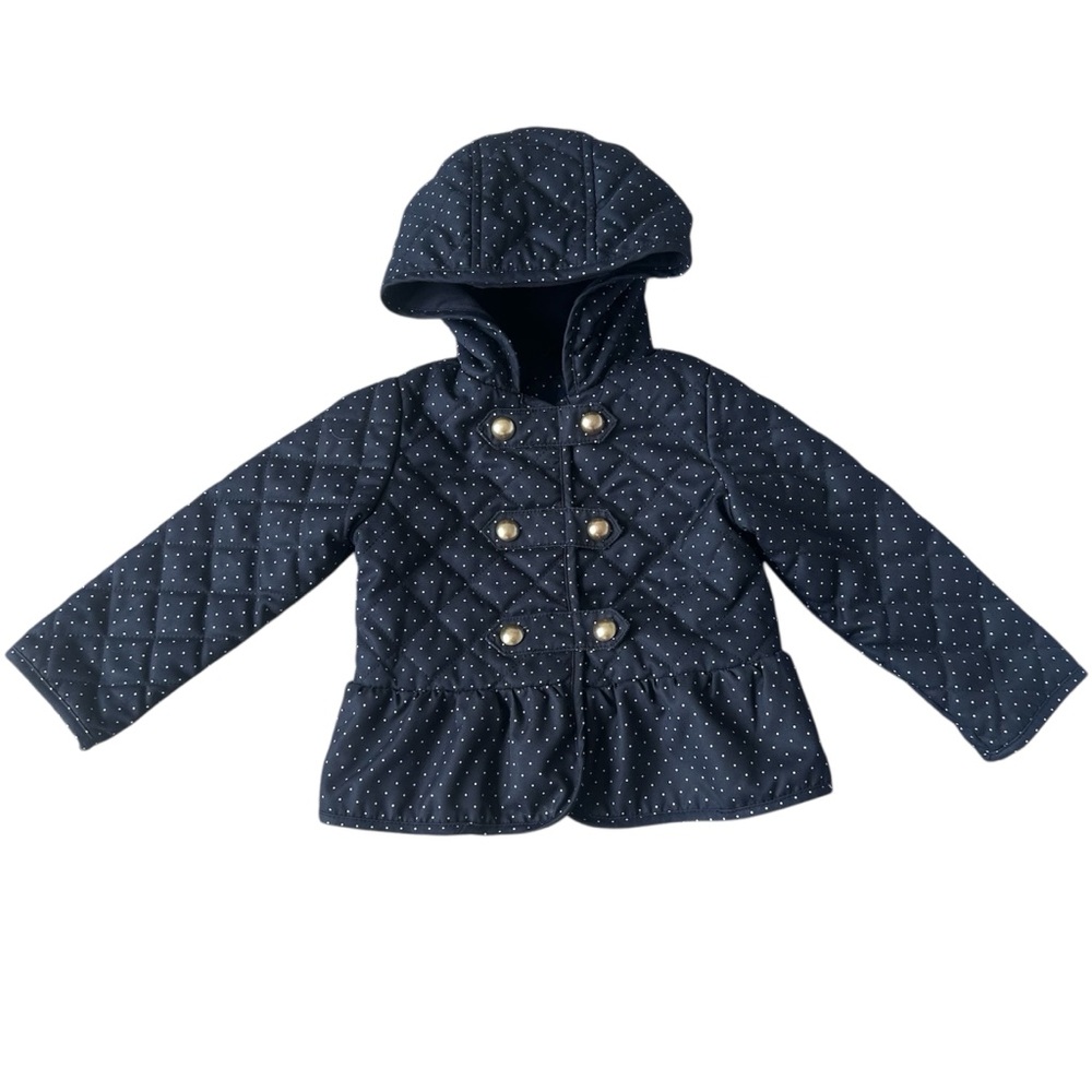 Baby Gap Quilted Hooded Coat – Size 4T | Peplum, Classic, Spring Layer